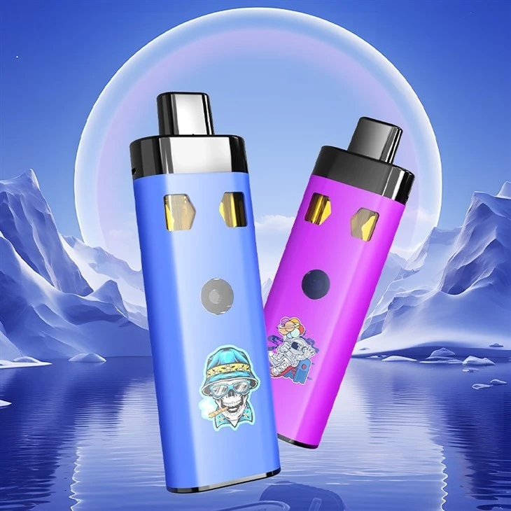CBD Device Dual Flavors Dual Chamber Vaping With Type-C Charger For 2ml Delta 8 THC Thick Oil