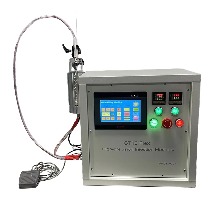High Precision 1ml 2ml 3ml 4ml 5ml Live Sauce Cannabis Oil THC Oil 510 Vape Cartridge Filling Machine With Heating For Sale